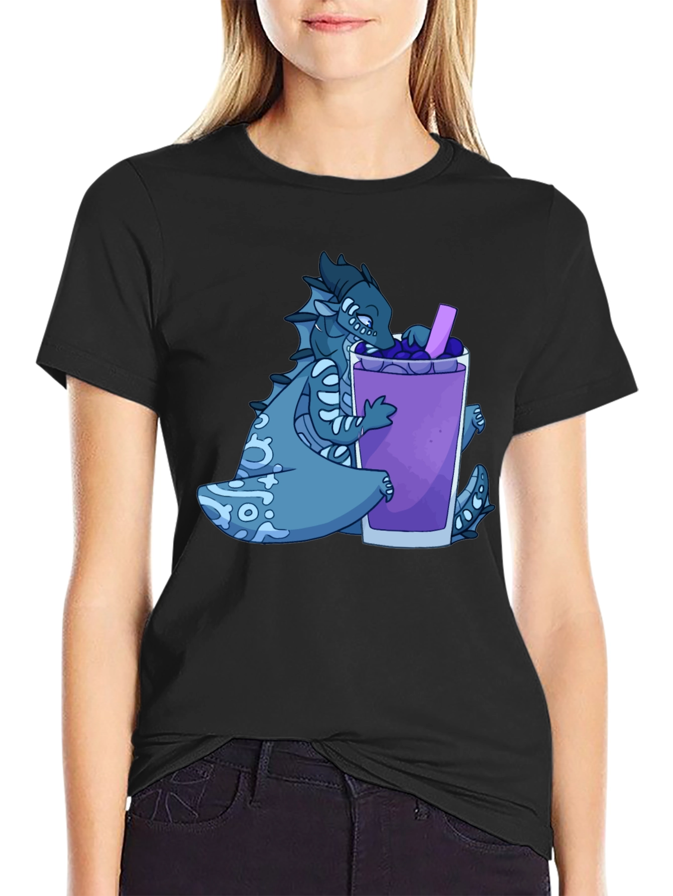 Dragon Boba Tea Graphic T-Shirt