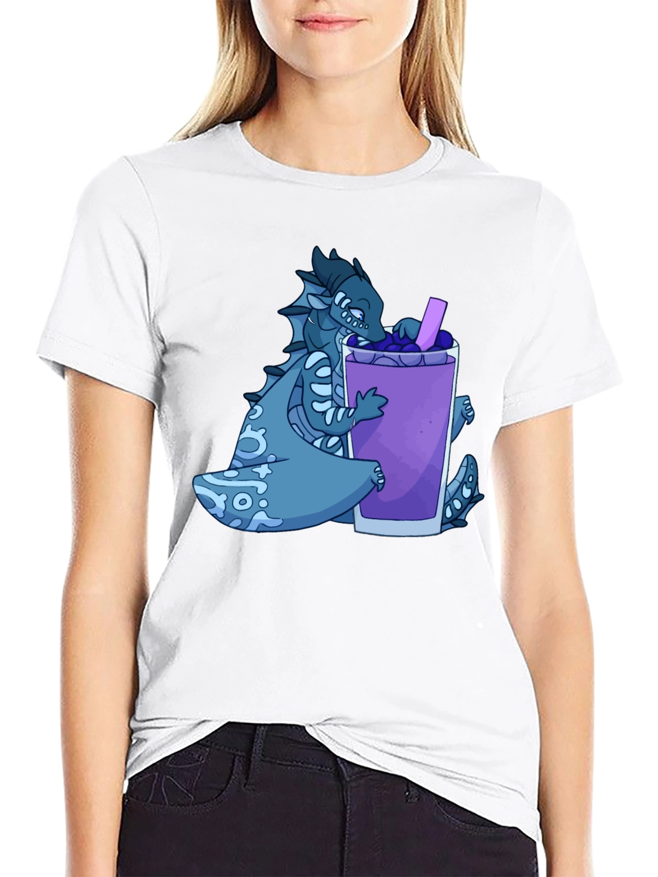 Dragon Boba Tea Graphic T-Shirt
