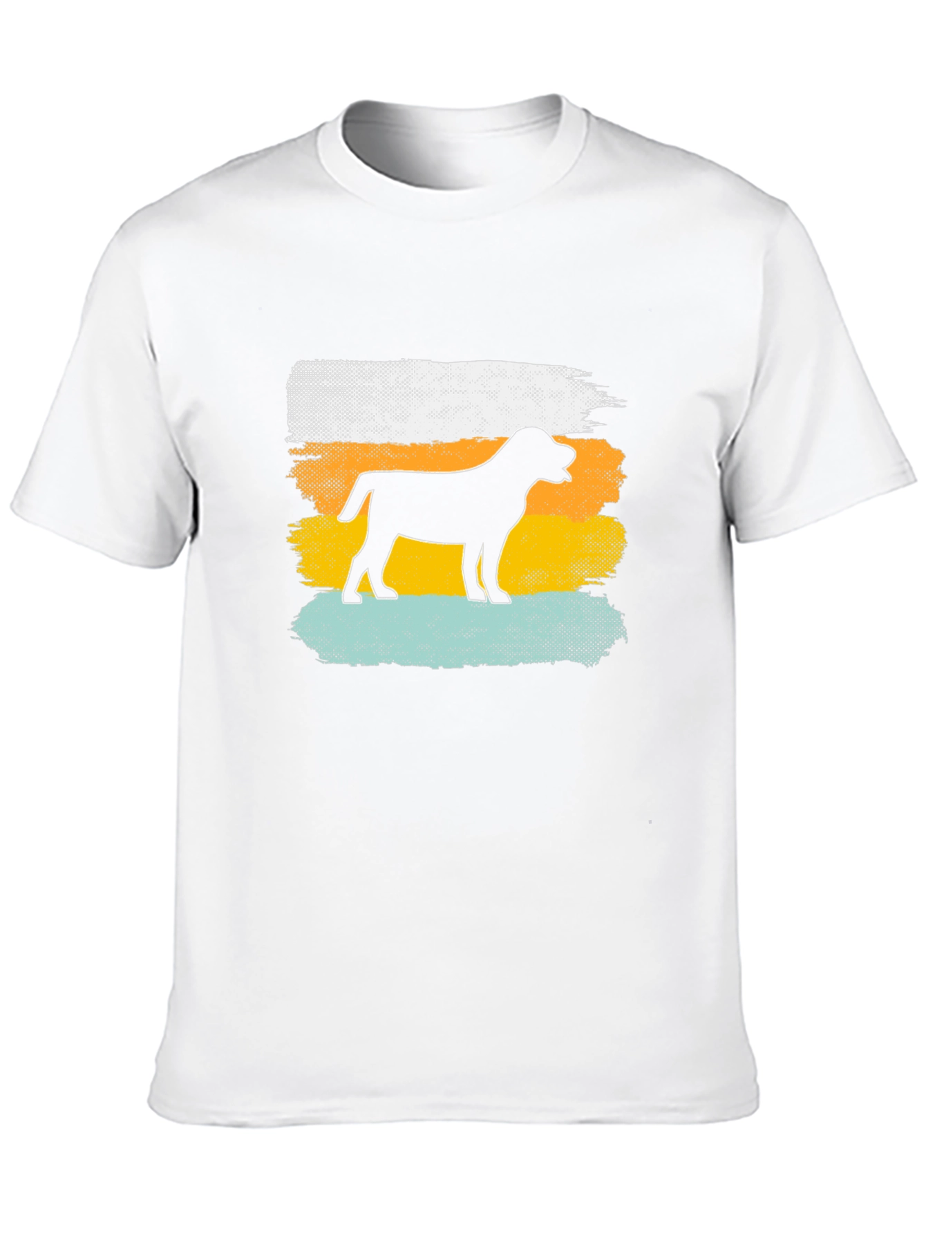 Dog Silhouette Retro T-Shirt