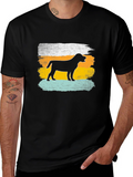 Dog Silhouette Retro T-Shirt