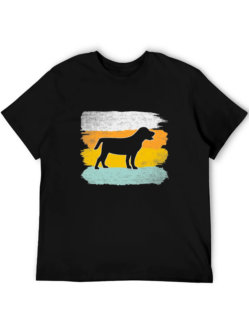 Dog Silhouette Retro T-Shirt