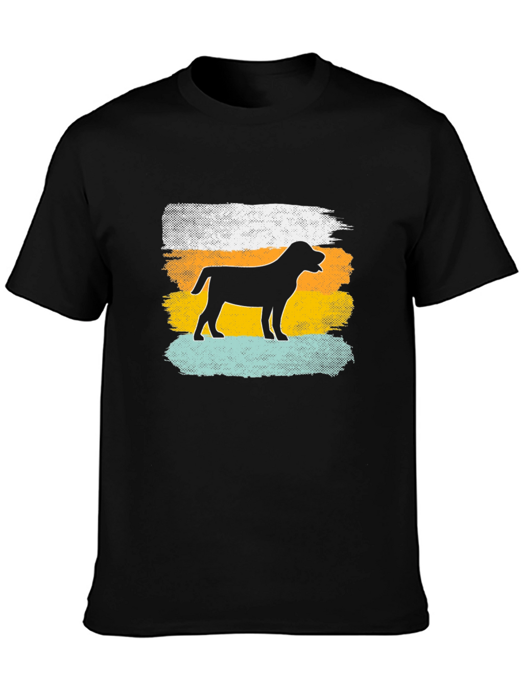 Dog Silhouette Retro T-Shirt