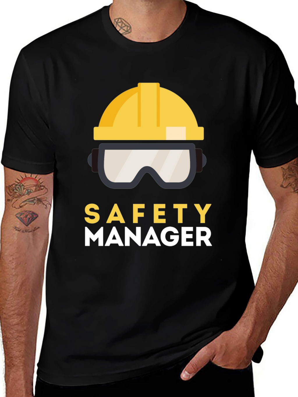 Safety Manager T-Shirt: Protective Gear Design