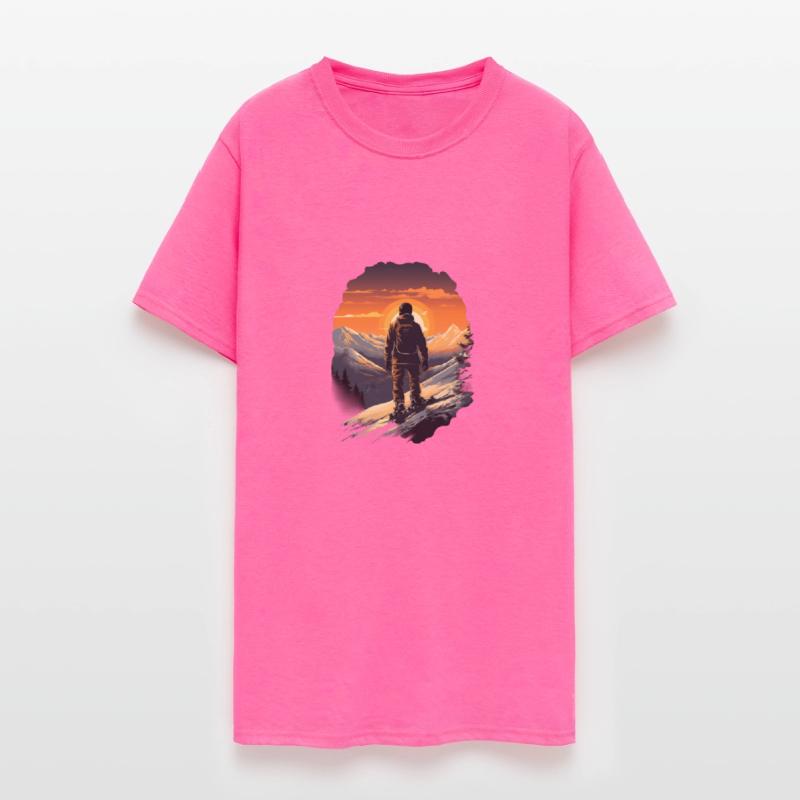Snowboarding Snowboard Snowboarder Mountain Sunset