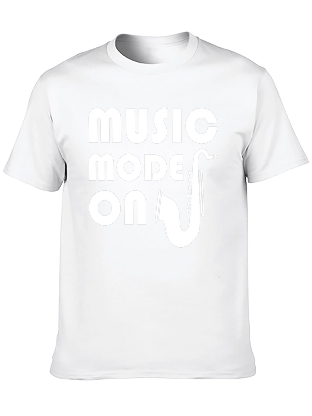 Music Mode On T-Shirt - Saxophone Graphic Tee