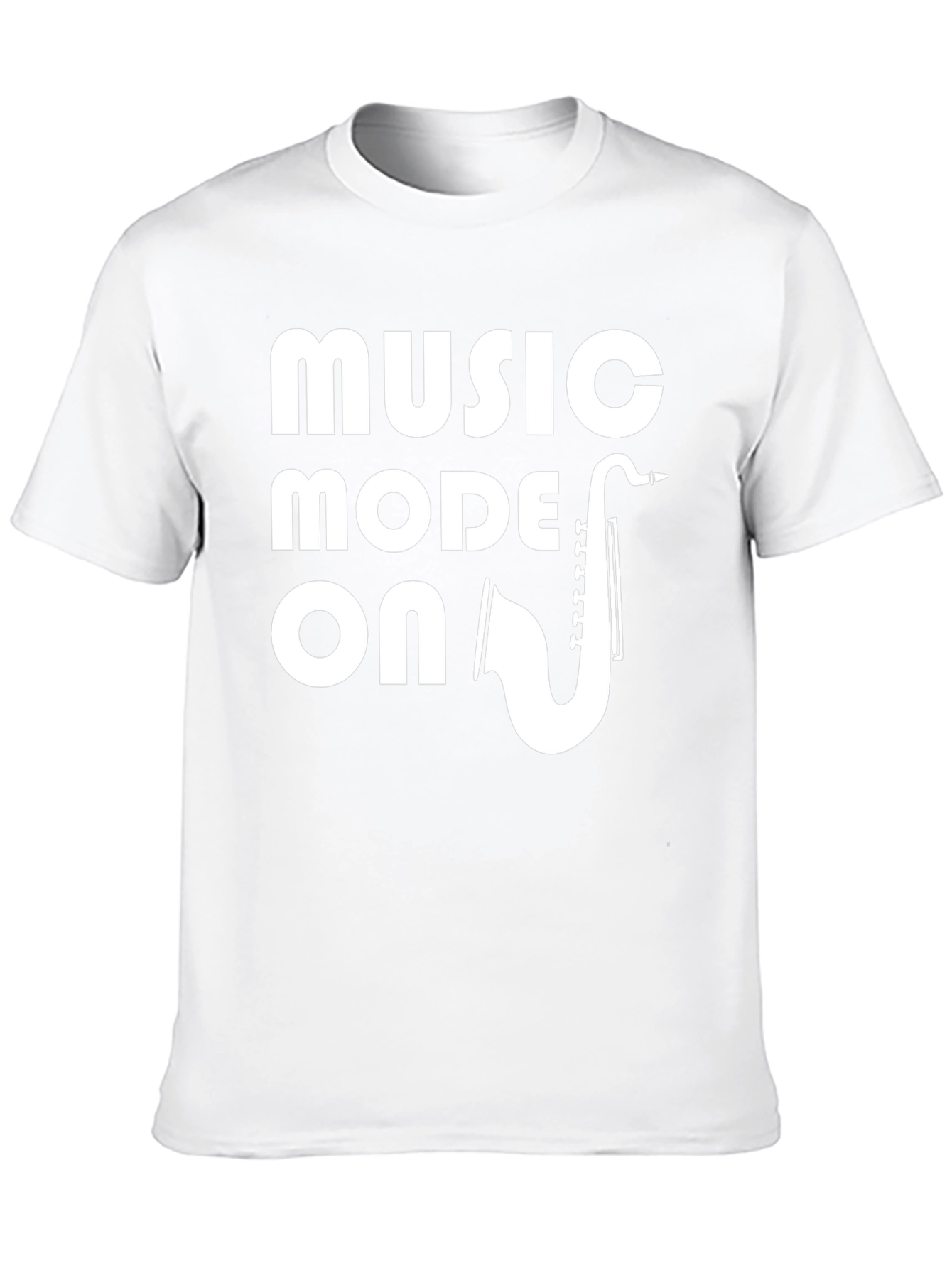 Music Mode On T-Shirt - Saxophone Graphic Tee