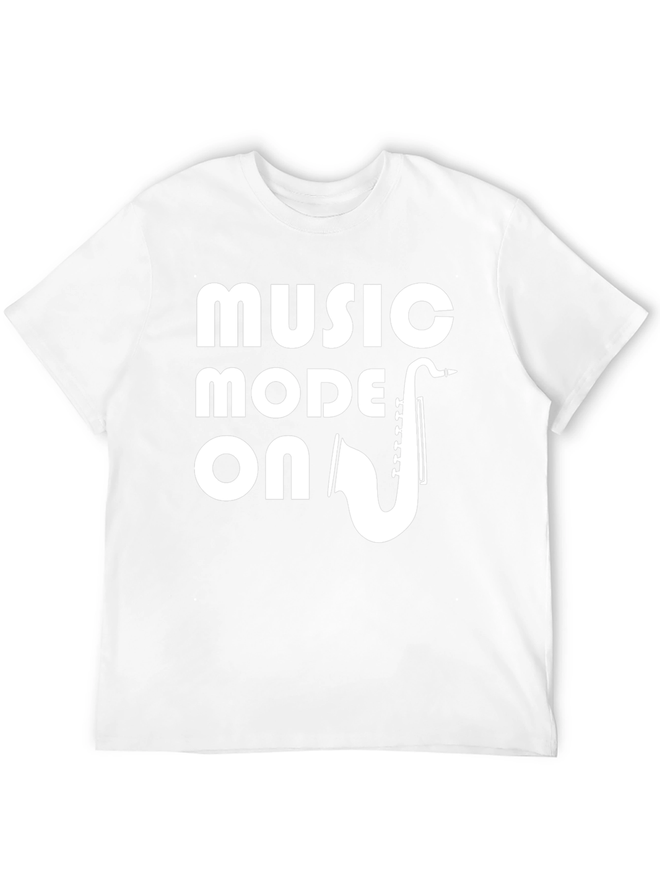 Music Mode On T-Shirt - Saxophone Graphic Tee