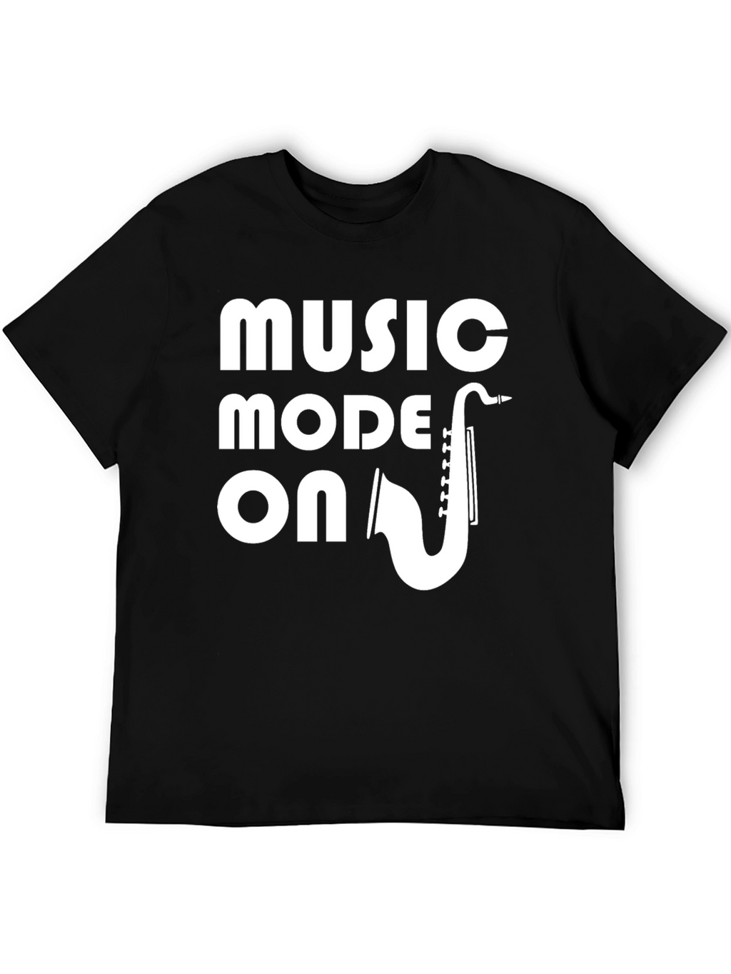 Music Mode On T-Shirt - Saxophone Graphic Tee
