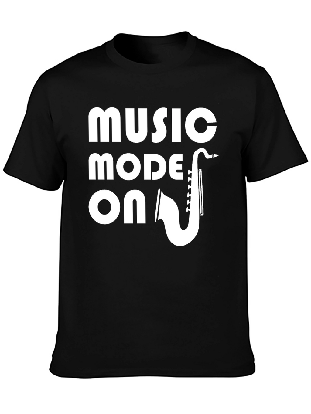 Music Mode On T-Shirt - Saxophone Graphic Tee