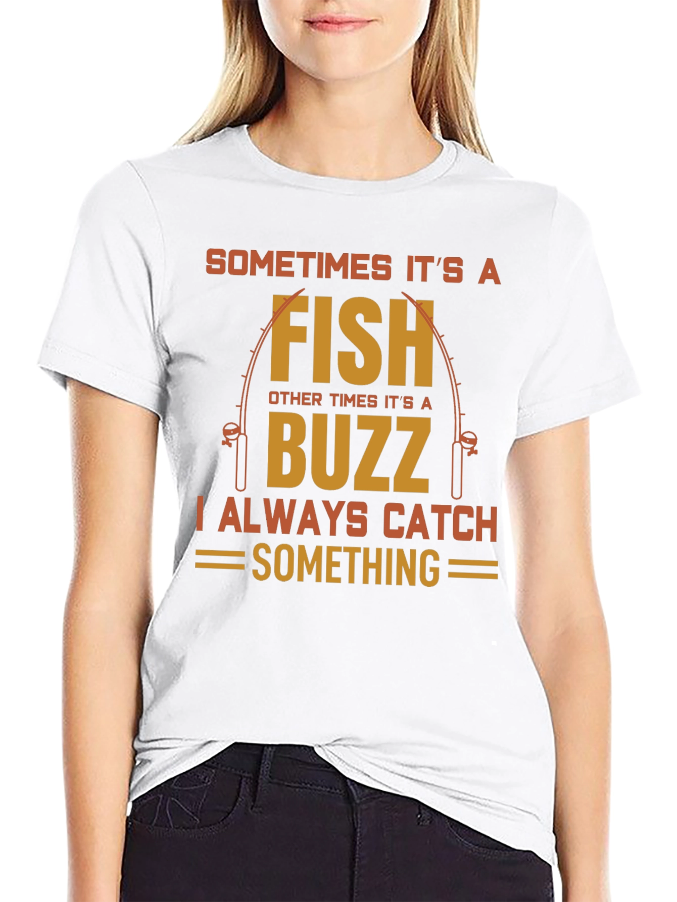 Fishing Humor T-Shirt: Fish or Buzz Catch