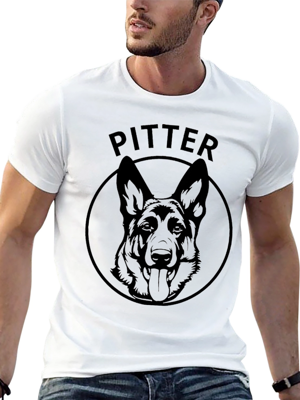 German Shepherd Pitter T-Shirt - Dog Lover Tee
