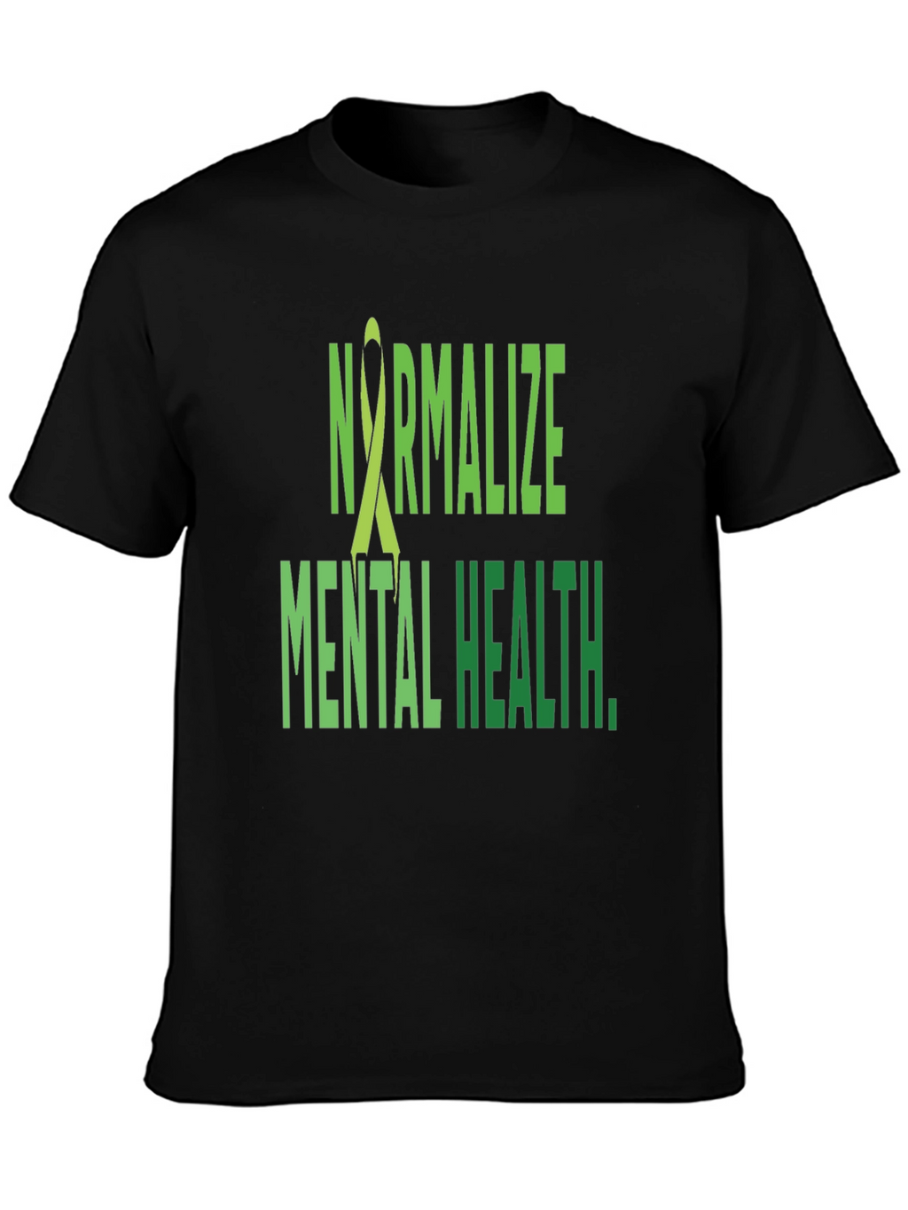 Normalize Mental Health T-Shirt - Black