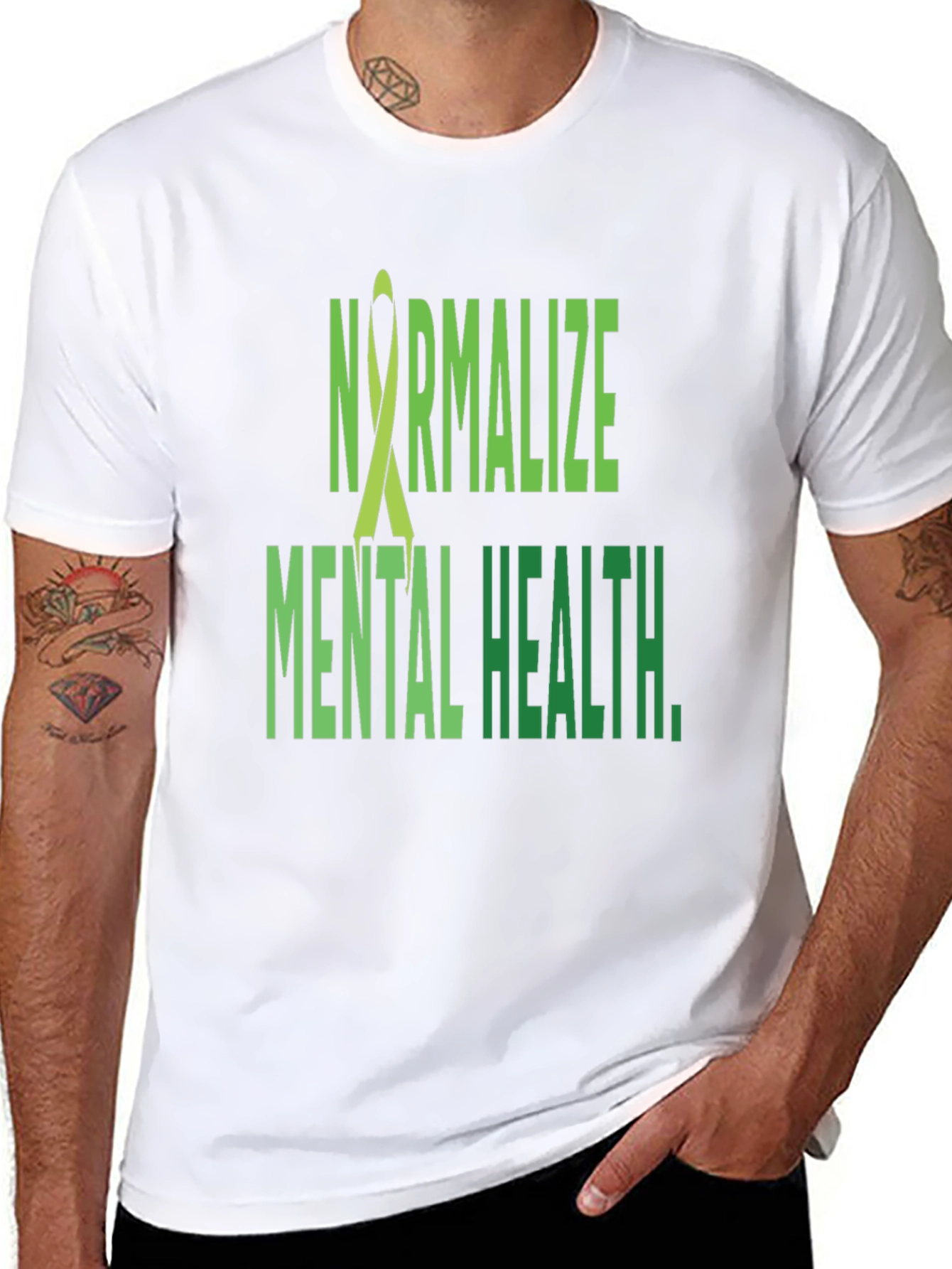 Normalize Mental Health T-Shirt - Black