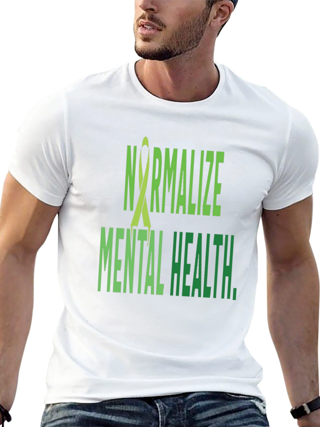 Normalize Mental Health T-Shirt - Black