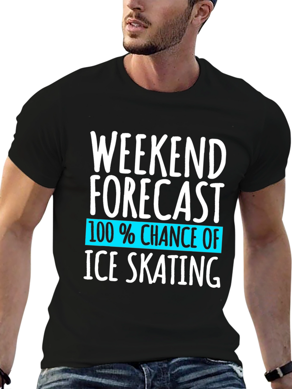 Ice Skating Weekend Forecast T-Shirt