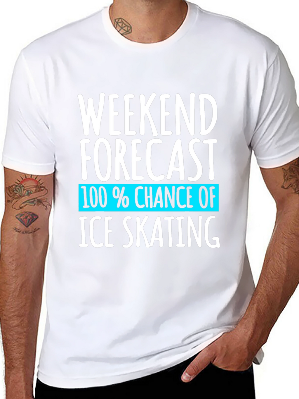 Ice Skating Weekend Forecast T-Shirt