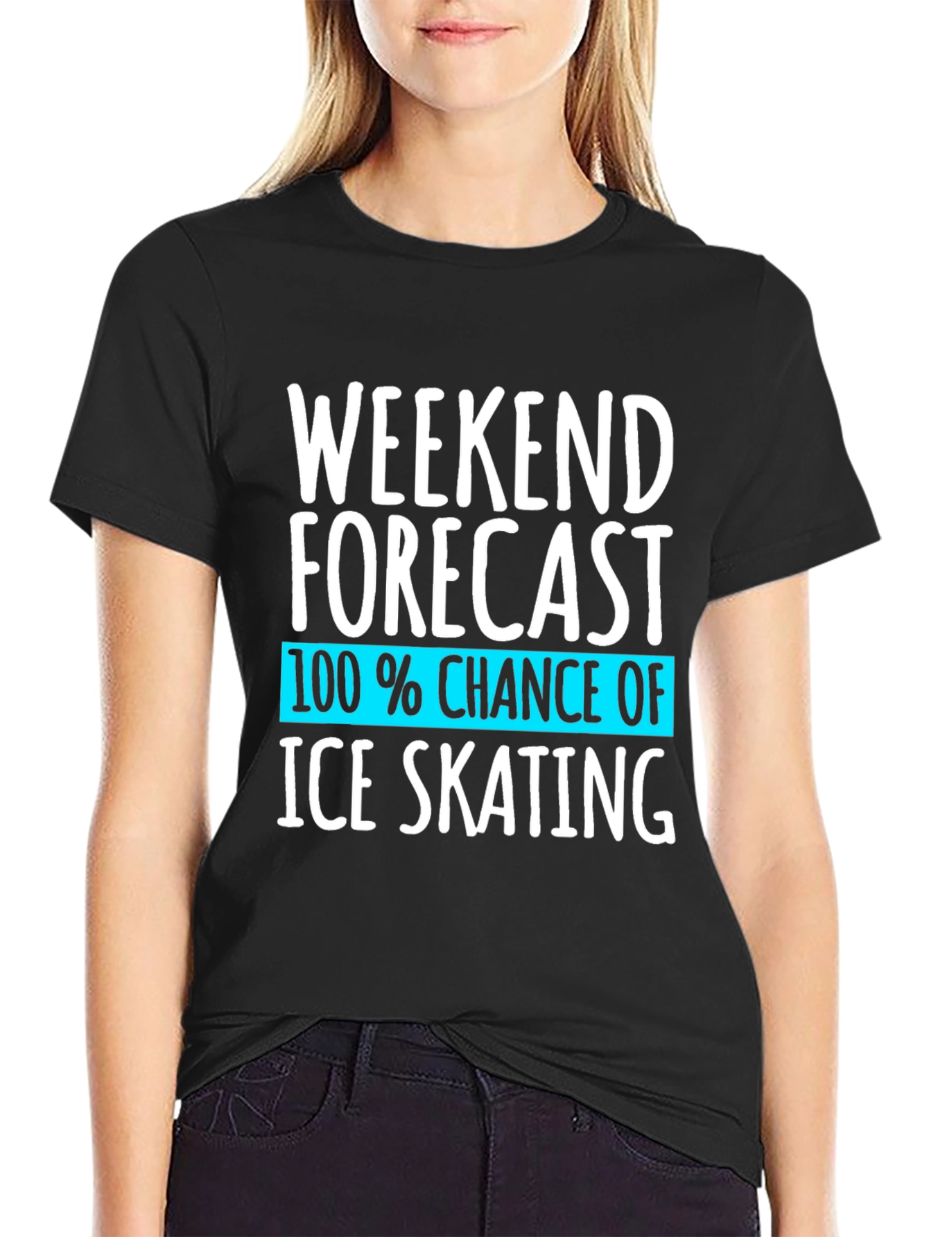 Ice Skating Weekend Forecast T-Shirt