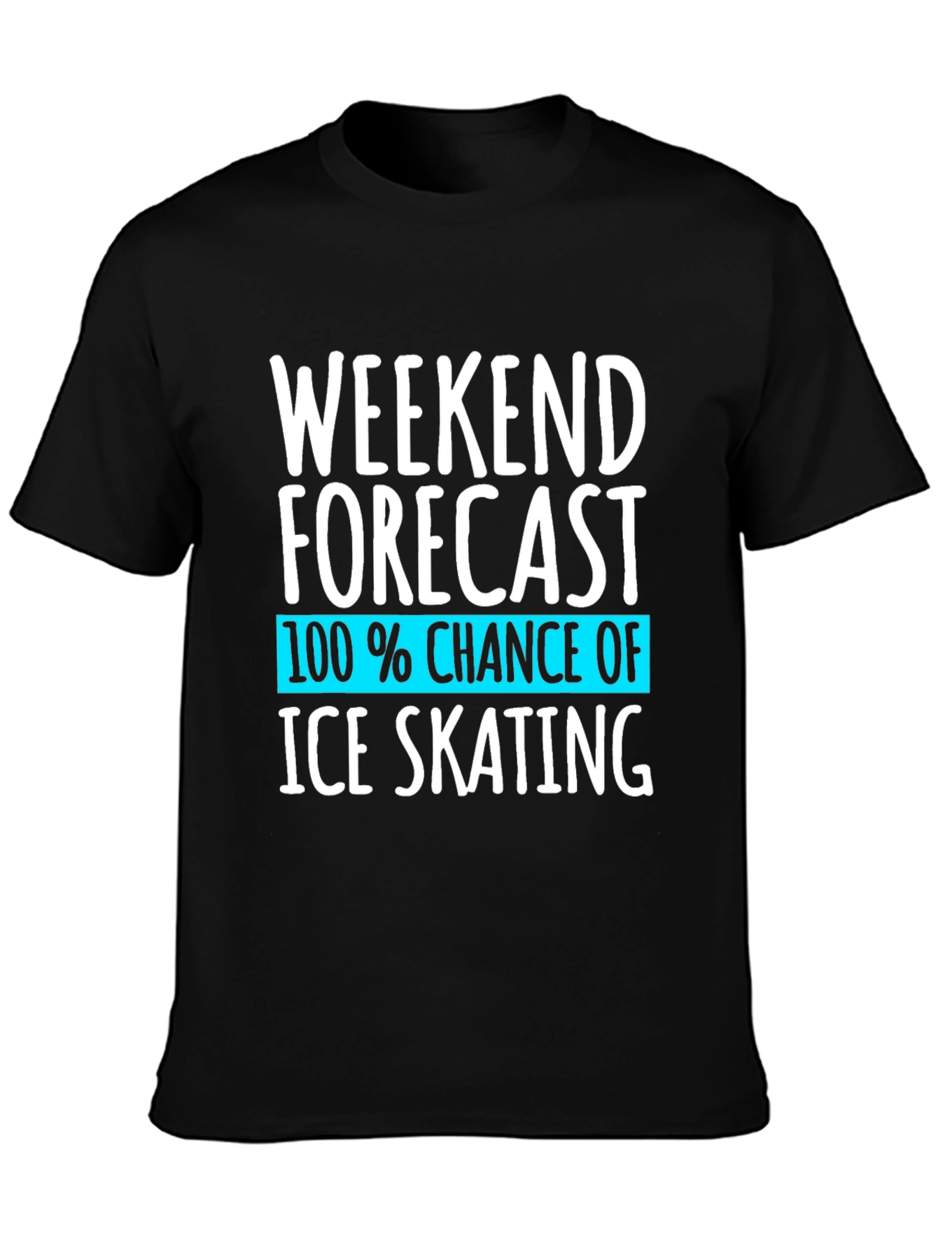 Ice Skating Weekend Forecast T-Shirt