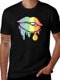 Rainbow Lips Graphic Tee
