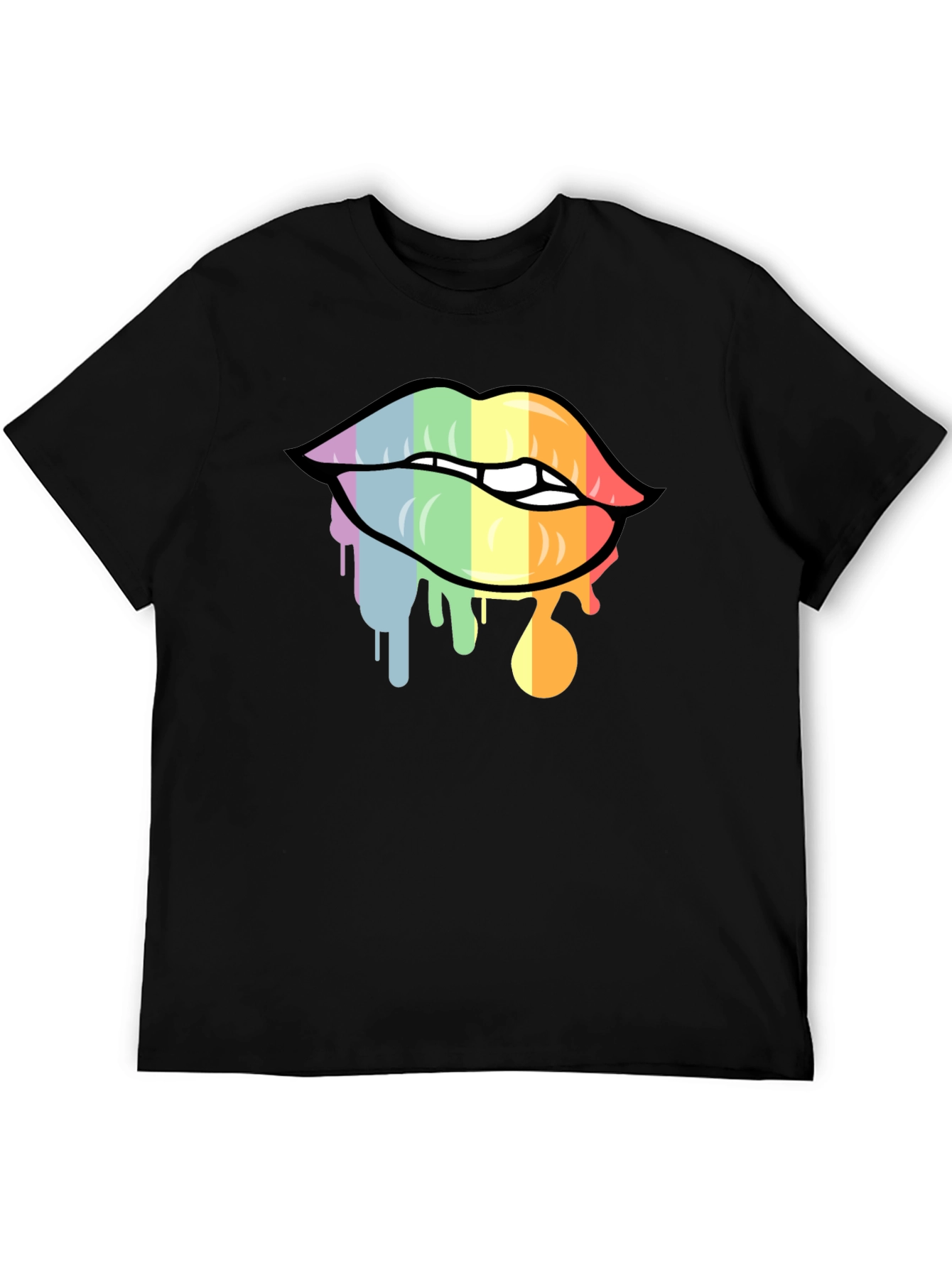 Rainbow Lips Graphic Tee