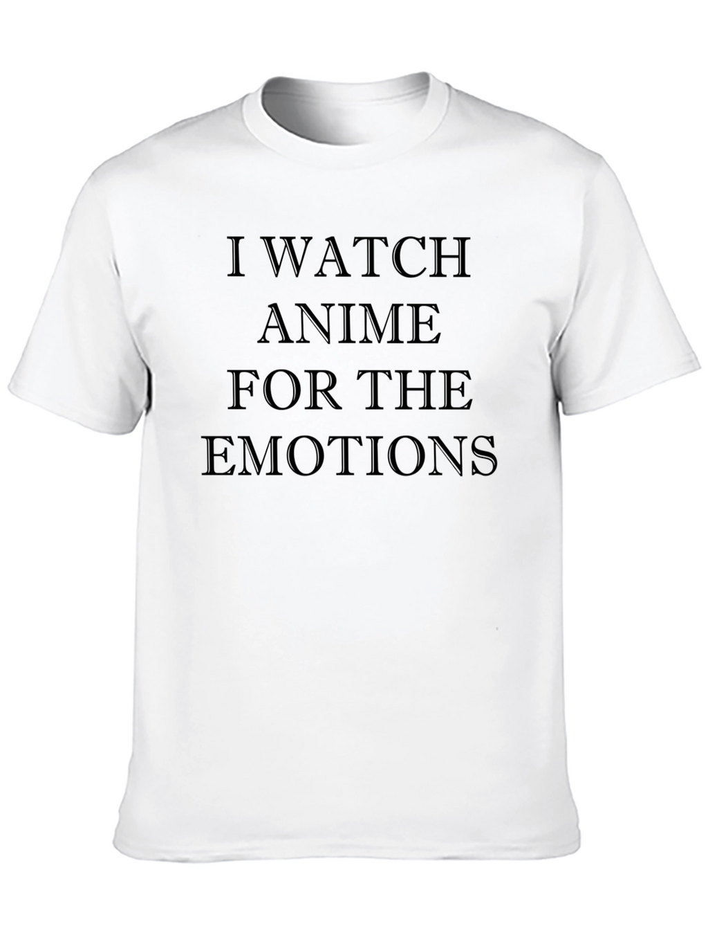 Anime Emotions Graphic Tee - Soft Black Cotton T-Shirt