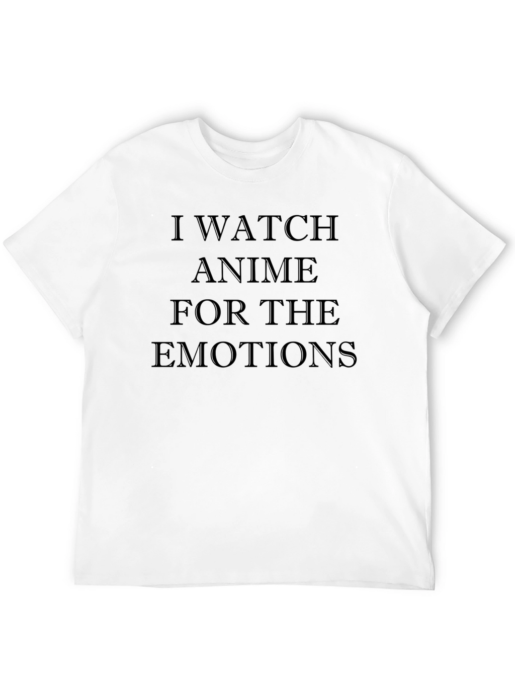Anime Emotions Graphic Tee - Soft Black Cotton T-Shirt
