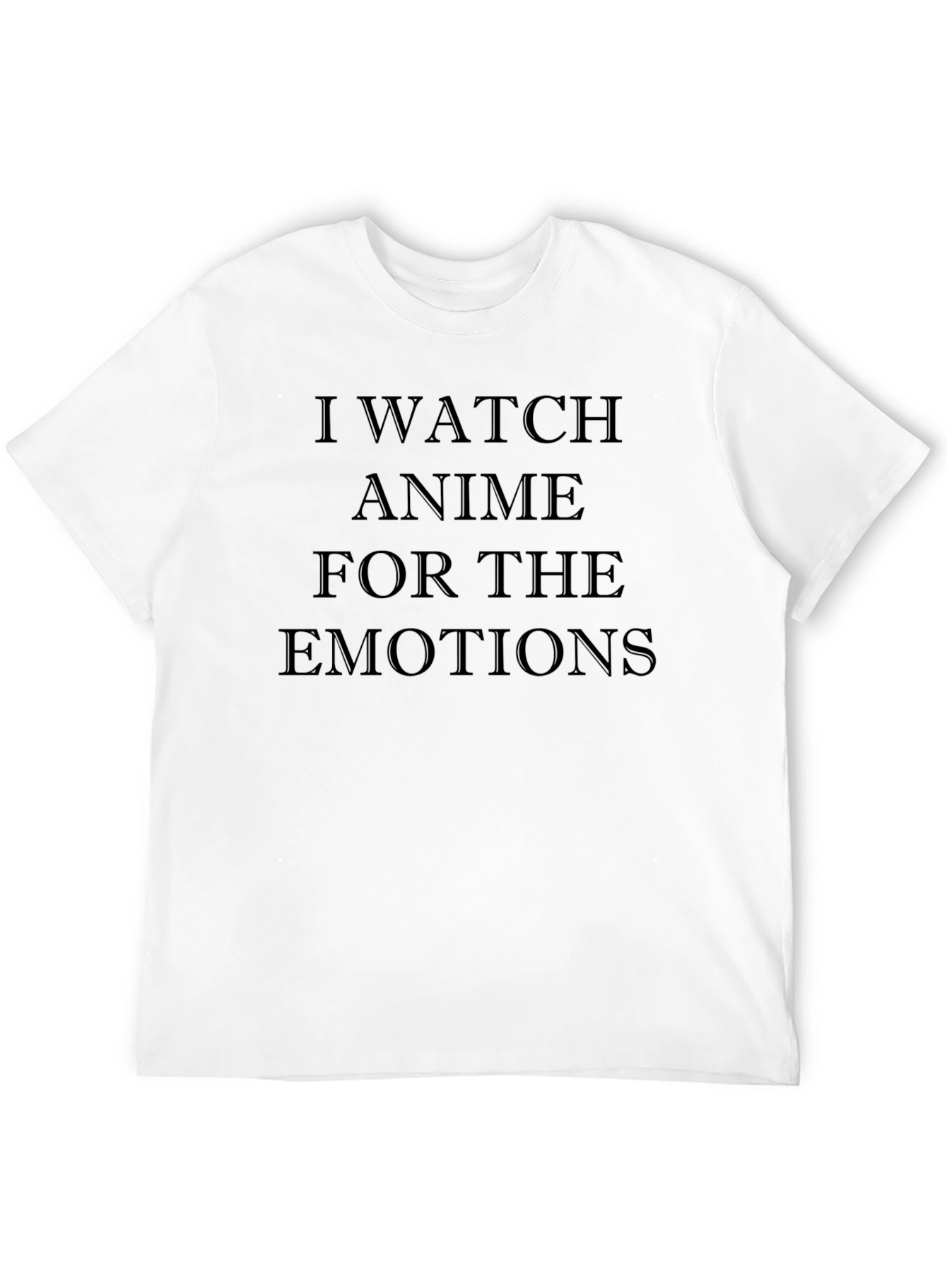 Anime Emotions Graphic Tee - Soft Black Cotton T-Shirt