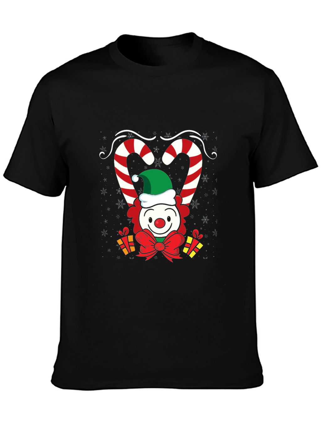 Christmas Clown Candy Cane T-Shirt