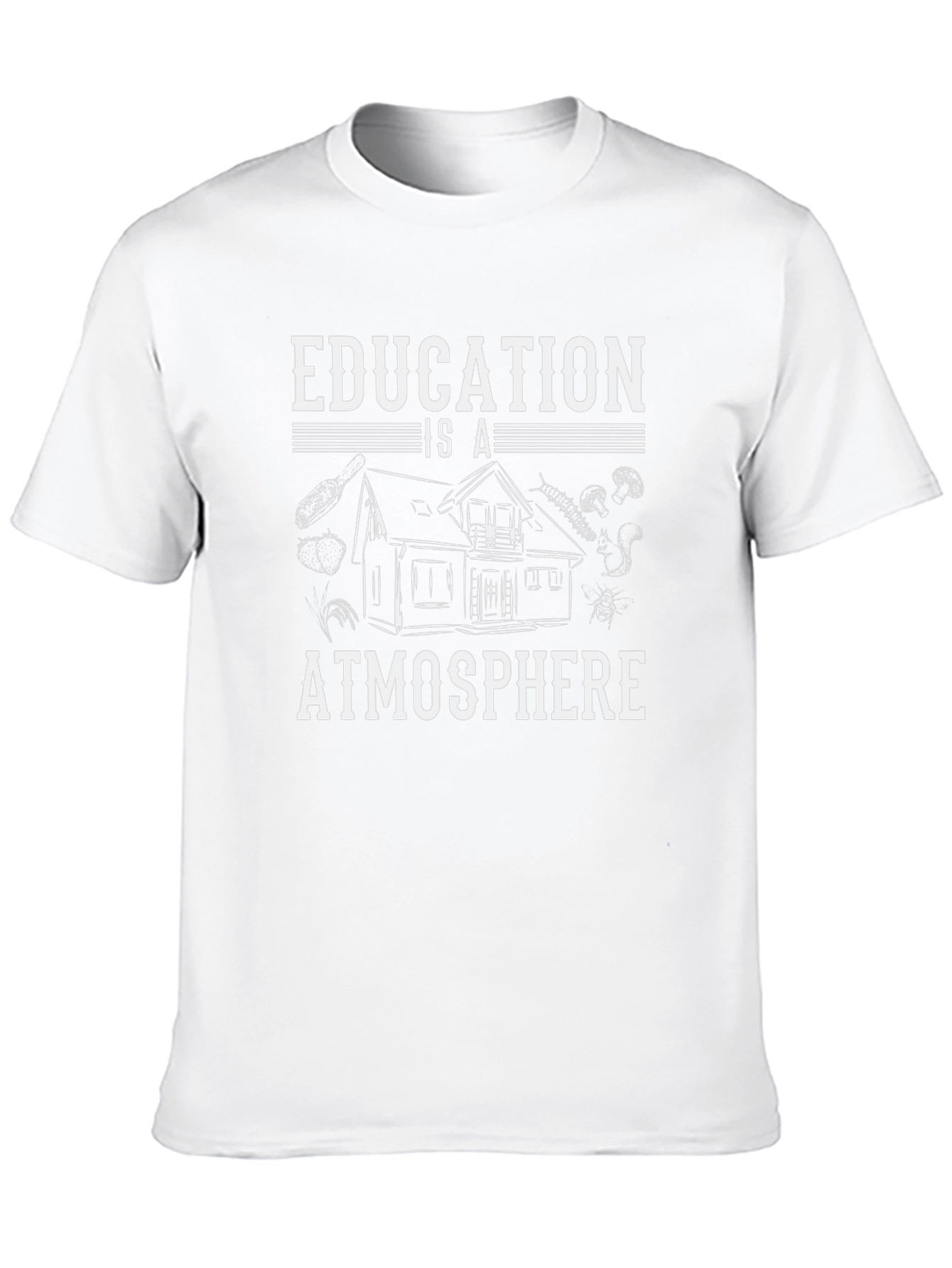 Education is Atmosphere Black T-Shirt