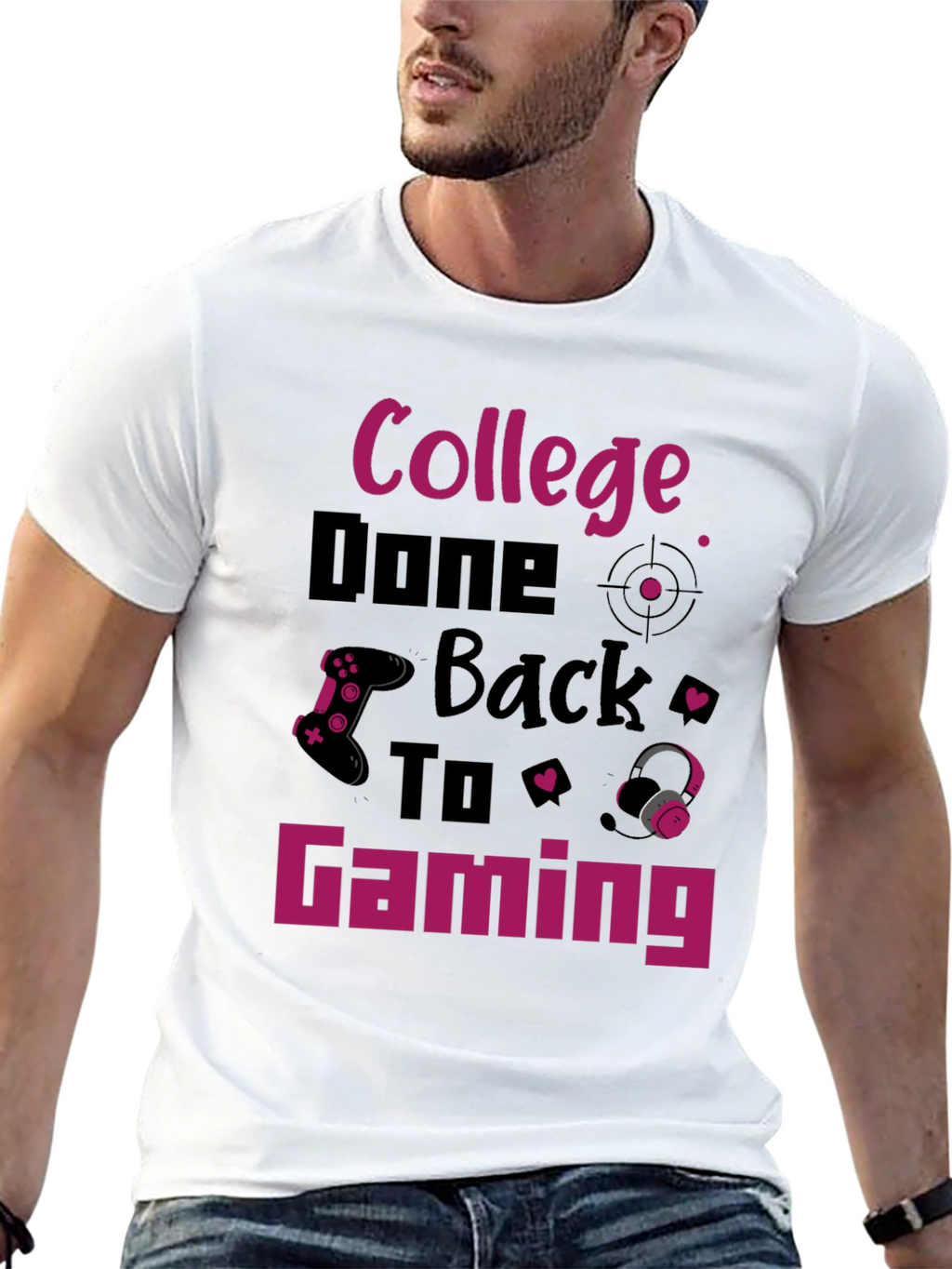 College Done Back To Gaming T-Shirt