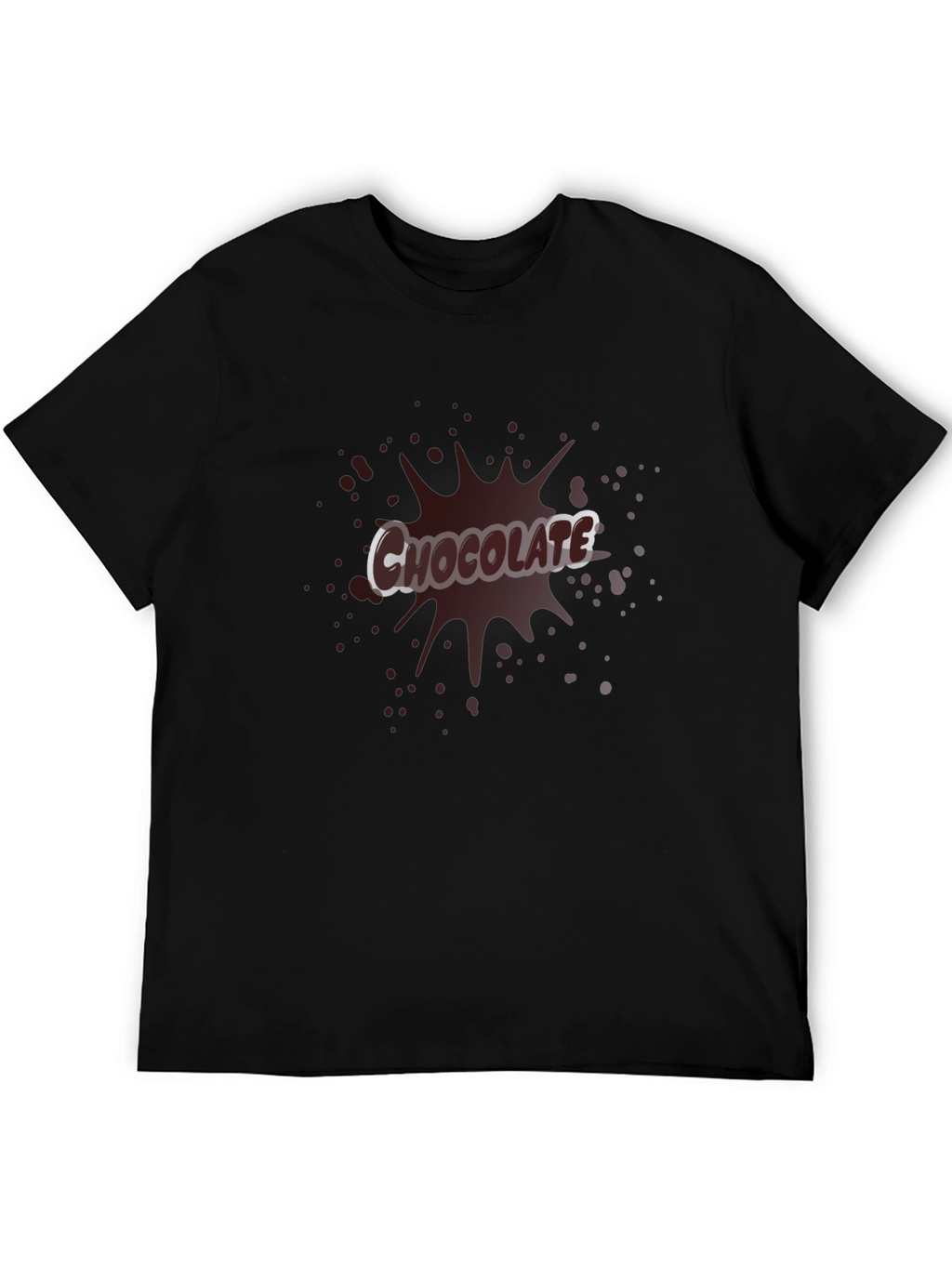 Chocolate Splash Graphic Tee - Black