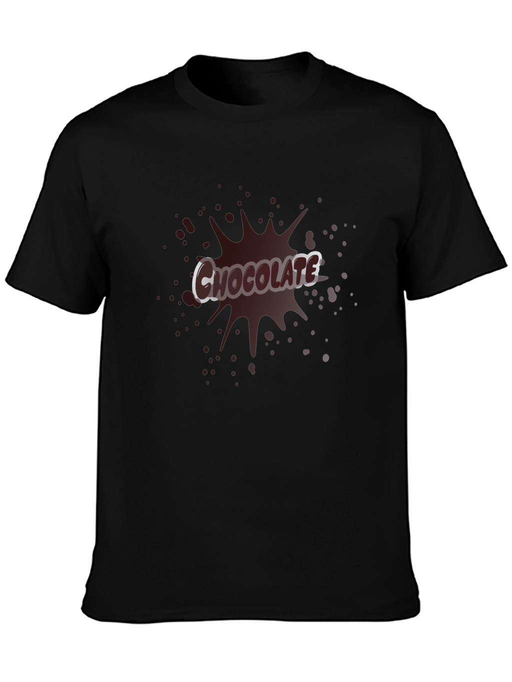 Chocolate Splash Graphic Tee - Black