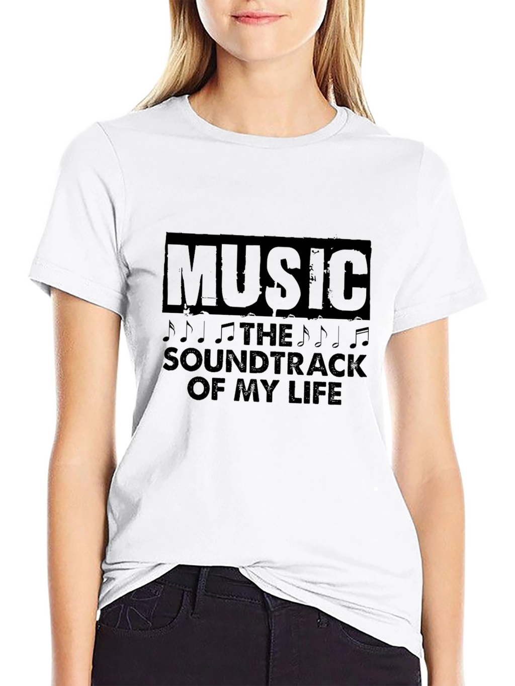 Music Soundtrack T-Shirt - Black