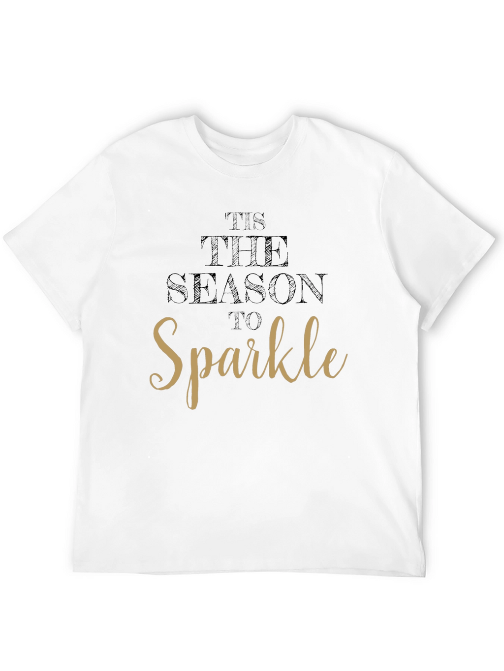 Tis the Season to Sparkle Black Graphic Tee