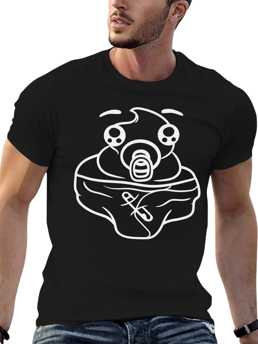 Funny Baby Diaper Graphic T-Shirt