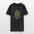 Symbol of leaves, gemstones, optics, and geometry