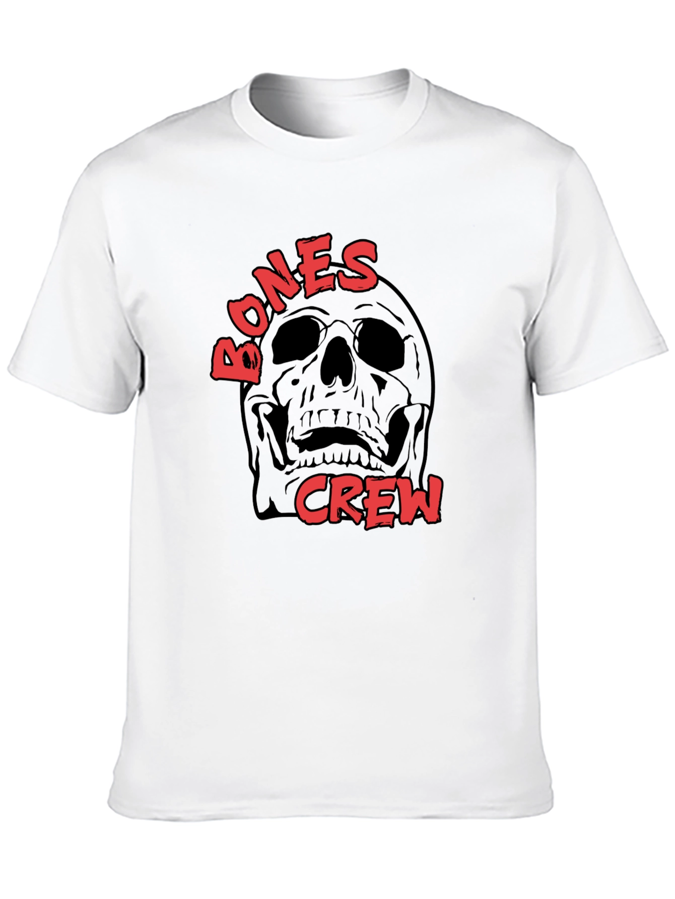 Bones Crew Skull Graphic Black T-Shirt