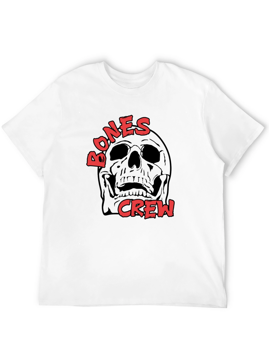 Bones Crew Skull Graphic Black T-Shirt