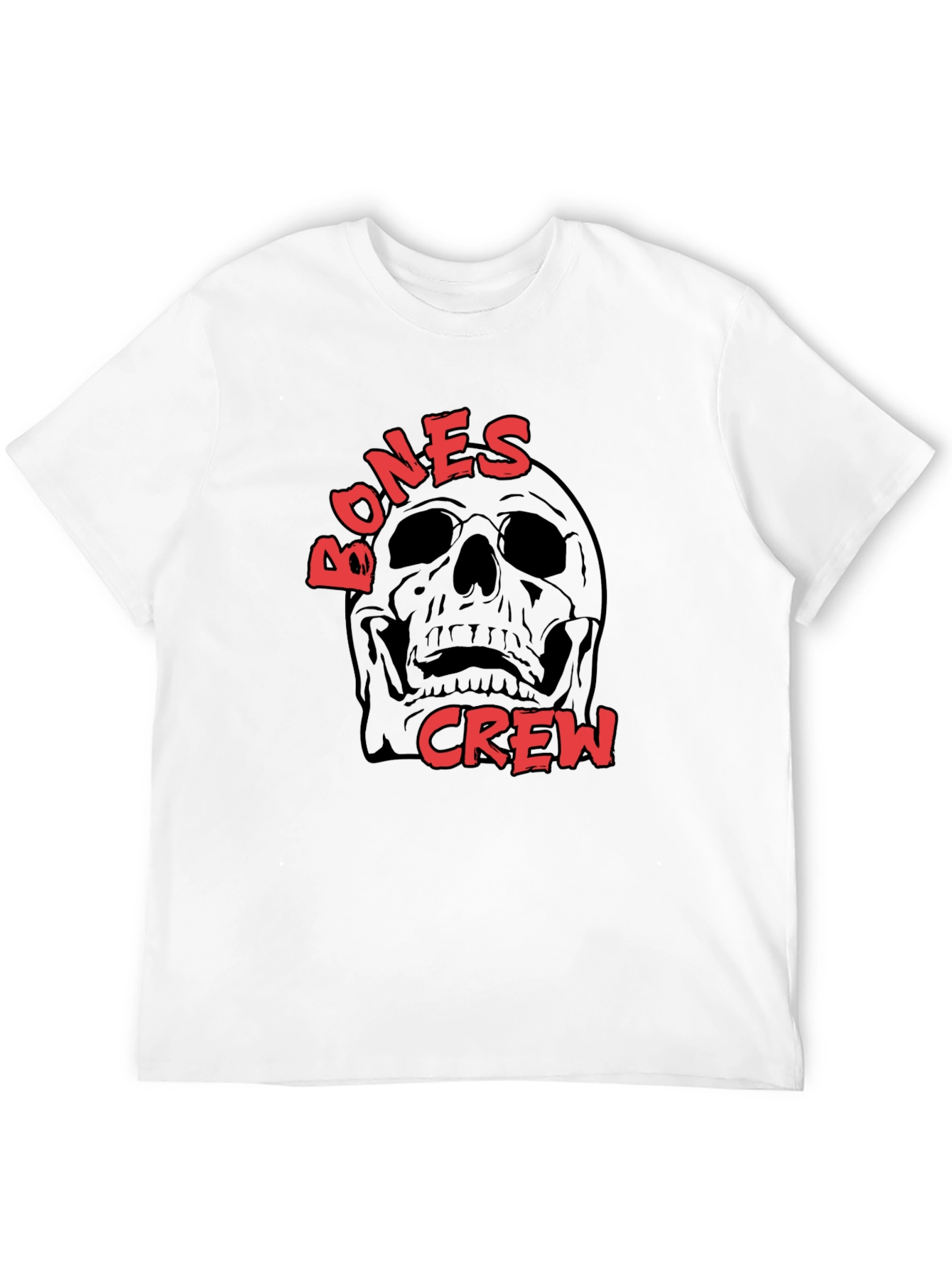 Bones Crew Skull Graphic Black T-Shirt