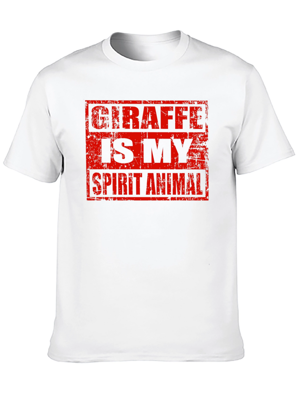 Giraffe Spirit Animal Graphic Tee - Black