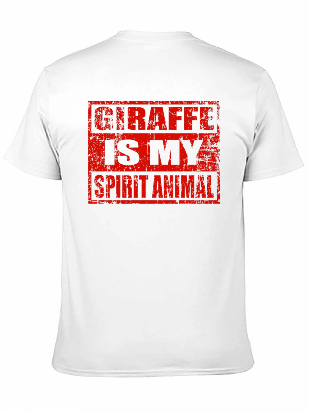 Giraffe Spirit Animal Graphic Tee - Black