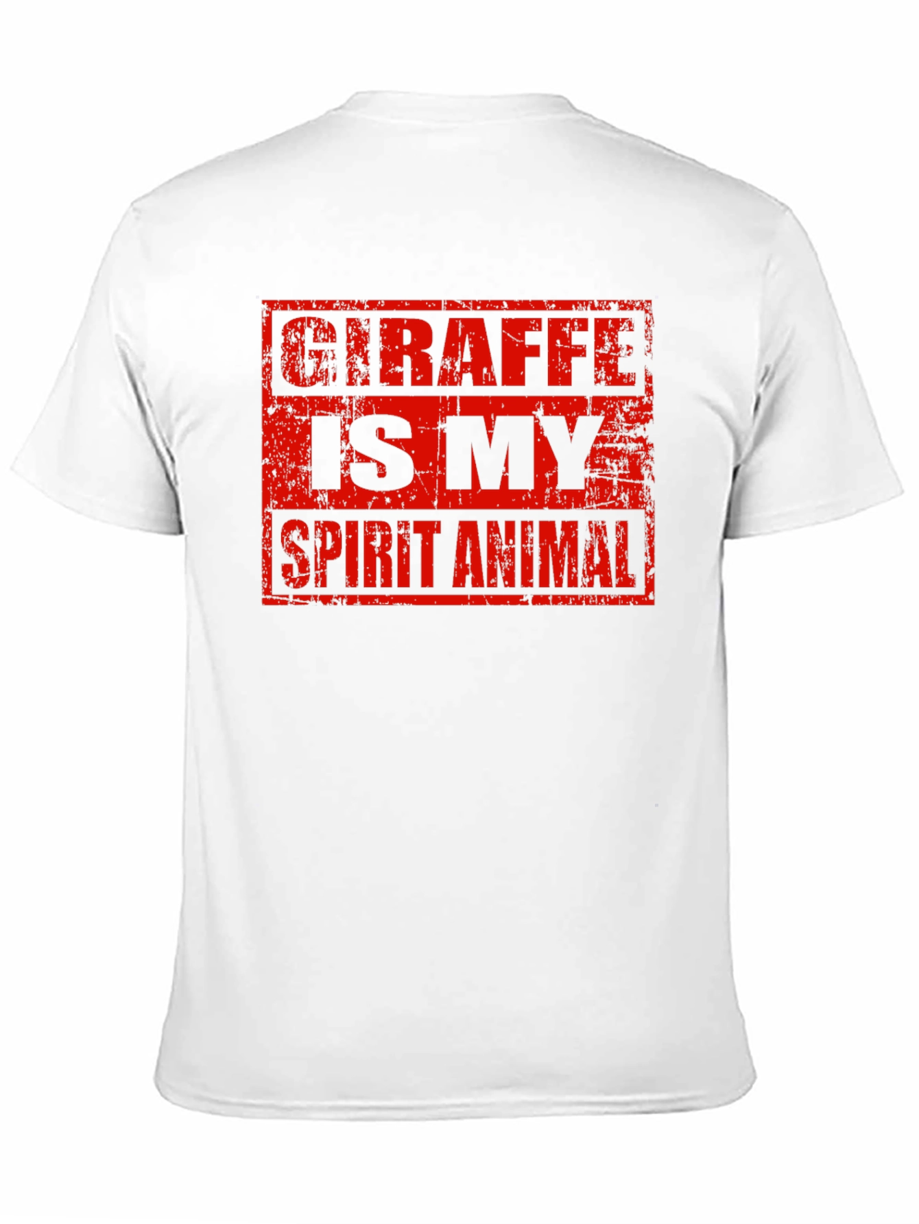 Giraffe Spirit Animal Graphic Tee - Black