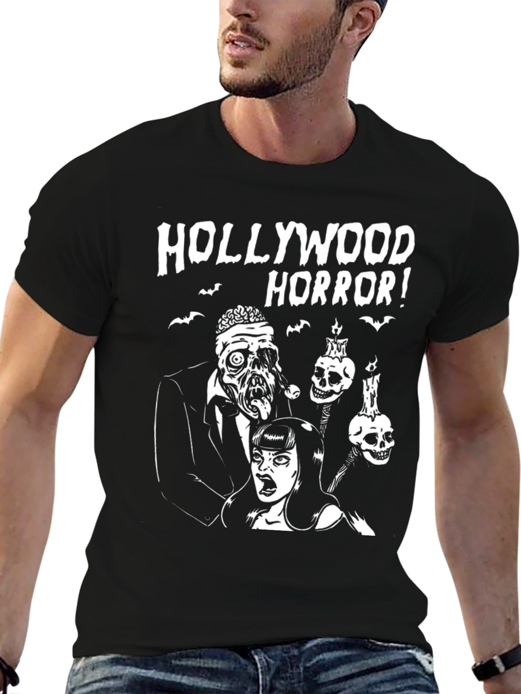 Hollywood Horror Graphic T-Shirt