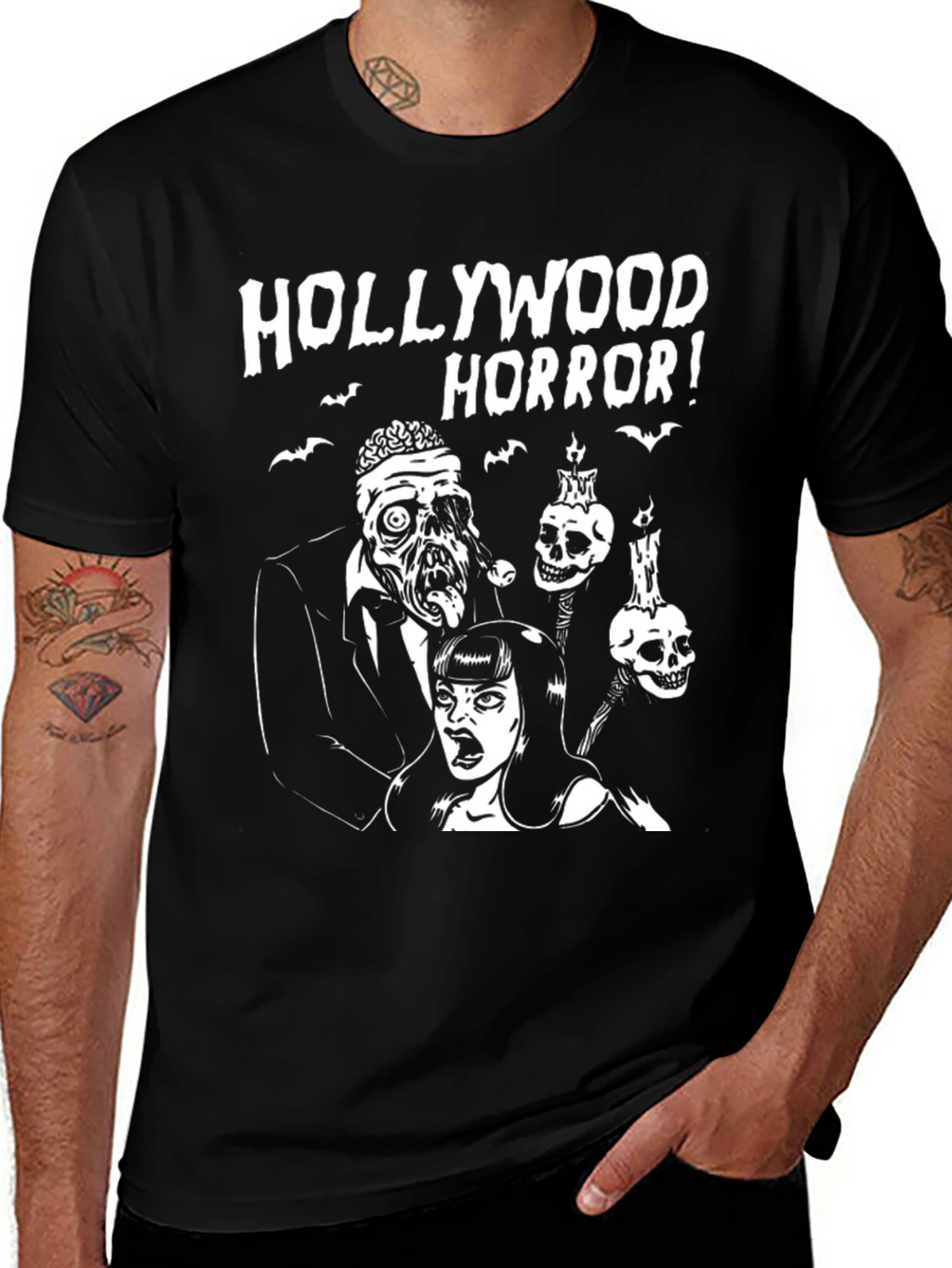 Hollywood Horror Graphic T-Shirt