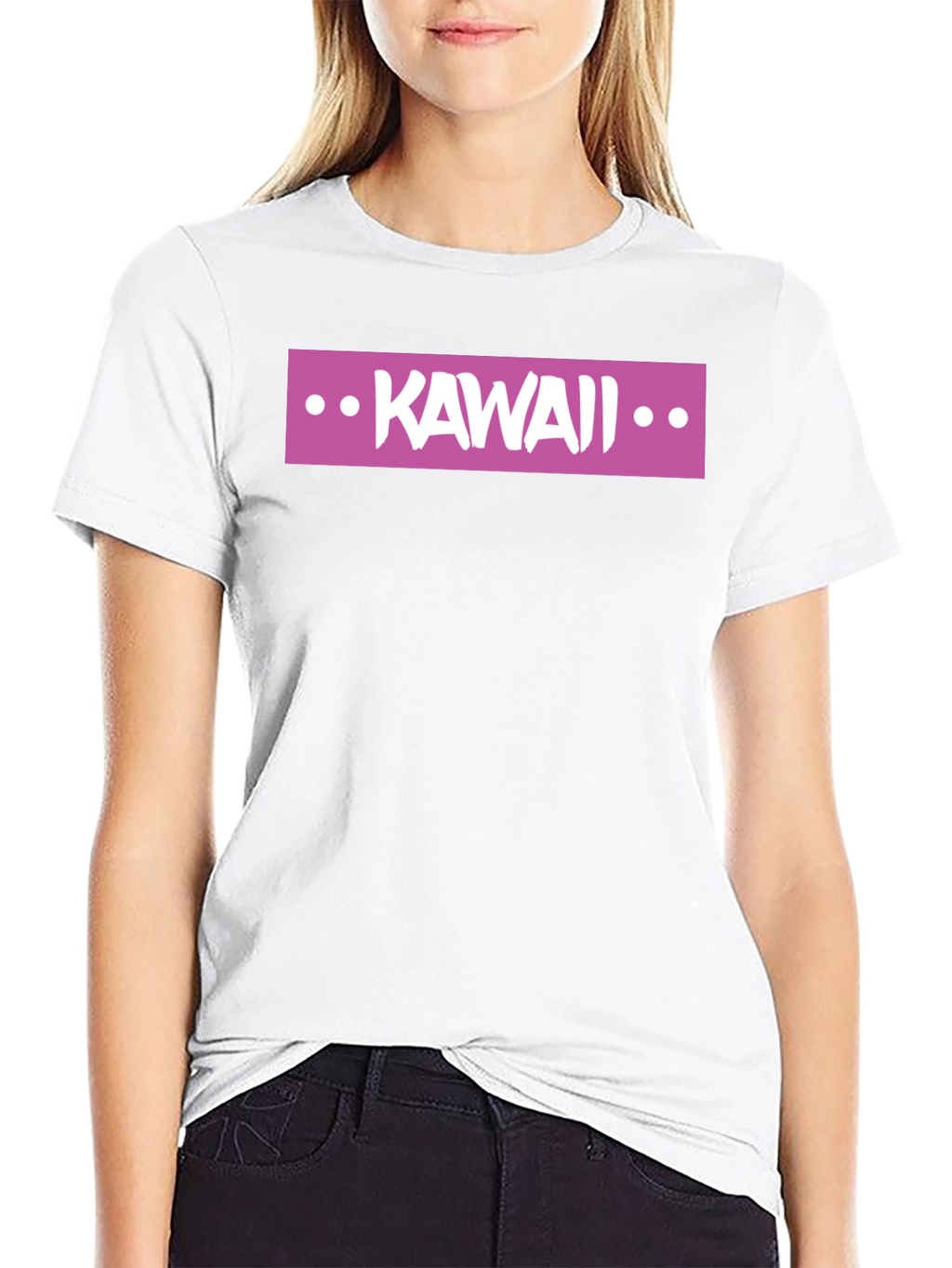 Kawaii Graphic Tee - Stylish Black T-Shirt
