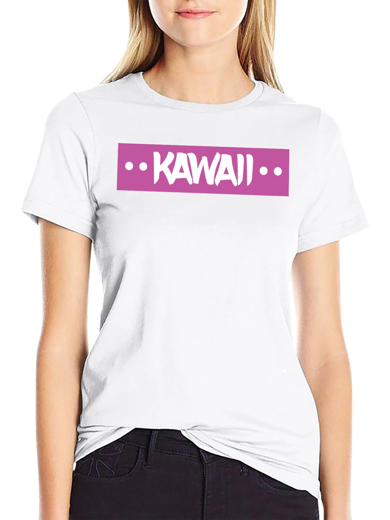 Kawaii Graphic Tee - Stylish Black T-Shirt