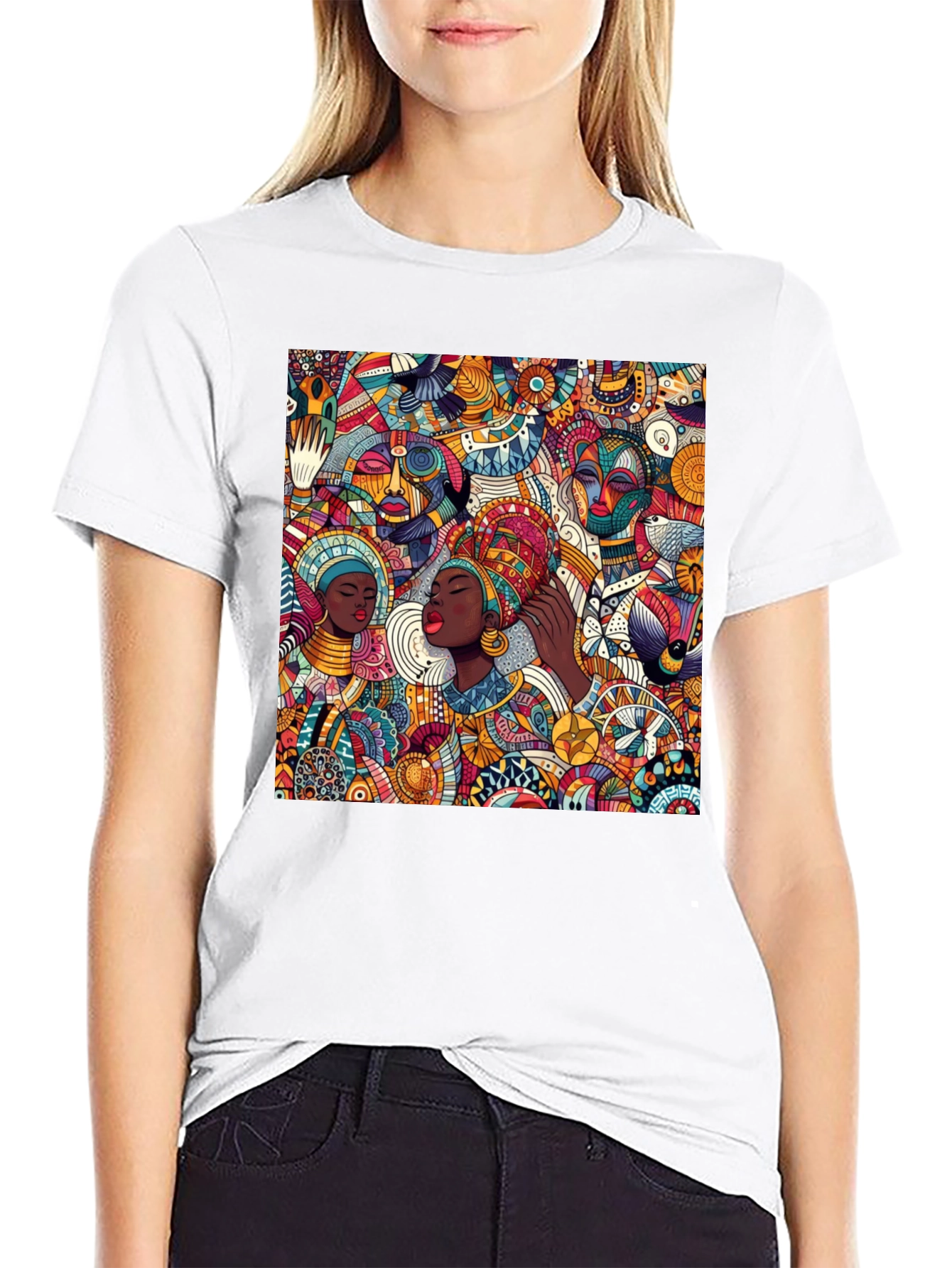 Vibrant African Art Graphic Tee