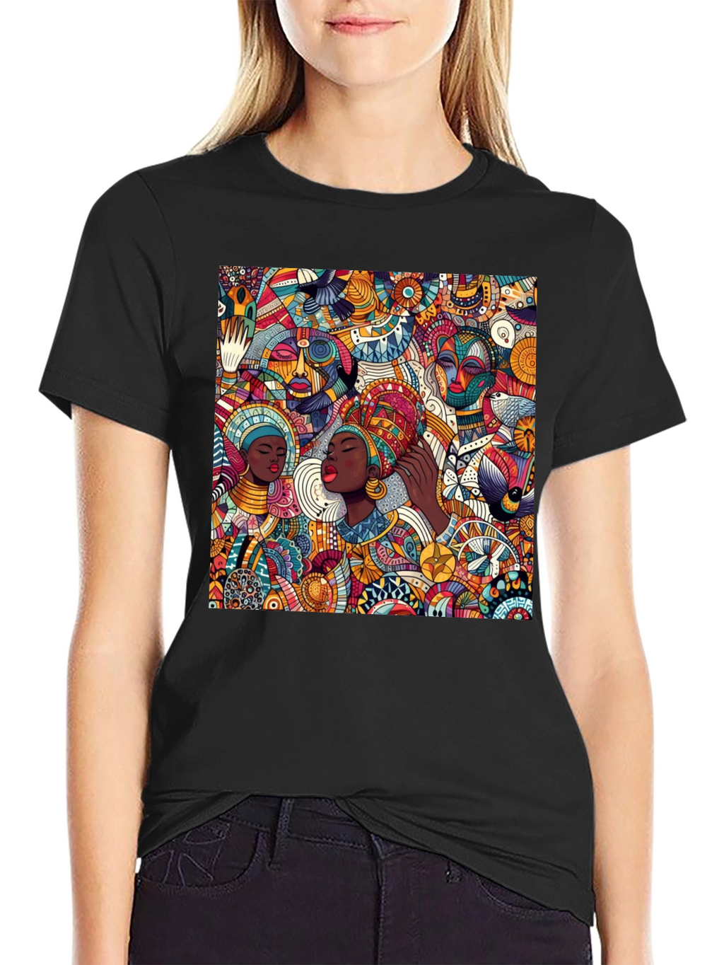 Vibrant African Art Graphic Tee