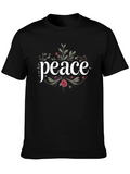 Peace Floral Graphic T-Shirt