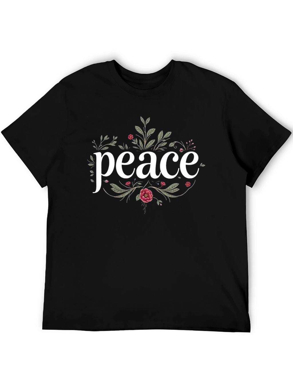 Peace Floral Graphic T-Shirt